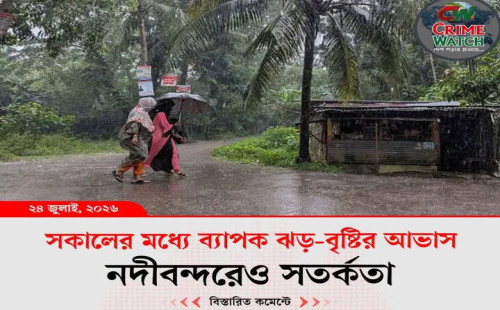 সকালের মধ্যে ব্যাপক ঝড়-বৃষ্টির আভাস, নদীবন্দরেও সতর্কতা